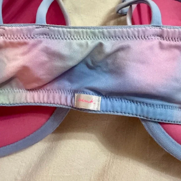 PINK VS Wear Everywhere Push Up Bra 36DD Pastel Tie-Dye - Picture 6 of 8